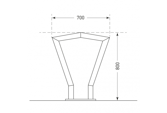 Fietsaanleunbeugel TOUR, rond 48mm Ø, therm. verzinkt, te pluggen. #1 |  | Groven Store Safety