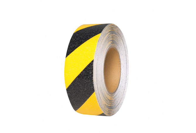 PROLine anti-slip tape geel/zwart 50mm, rol 18,3m #1 | Markeringstape | Groven Store Safety