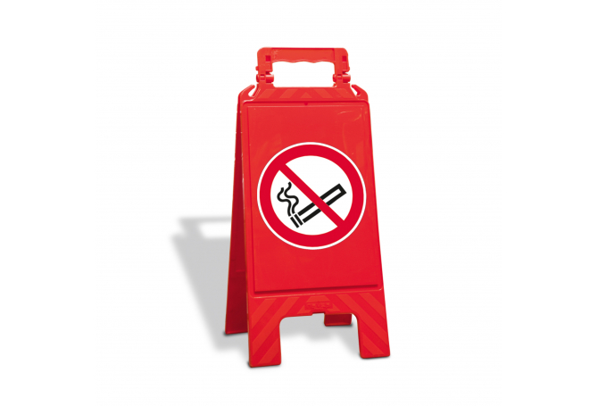 Waarschuwingsbord kunststof rood verboden te roken #1 | Waarschuwingsborden | Groven Store Safety