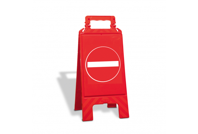 Waarschuwingsbord kunststof rood ingang verboden te betreden #1 | Waarschuwingsborden | Groven Store Safety