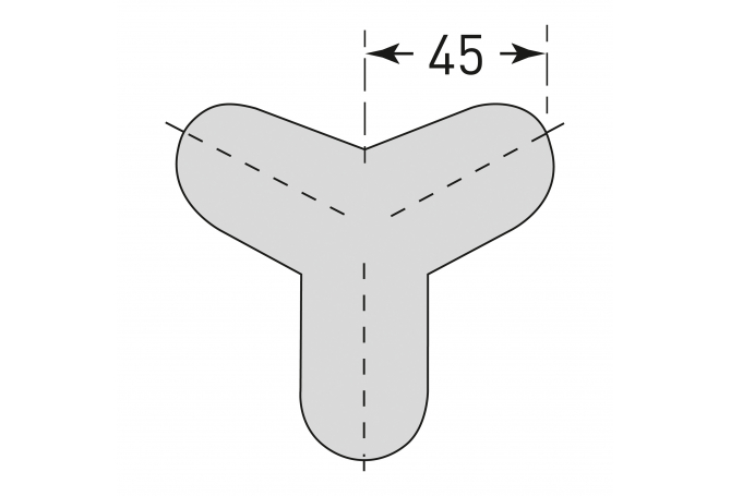 Randbescherming cirkel buitenhoek driebenig #1 | Stootbanden | Groven Store Safety