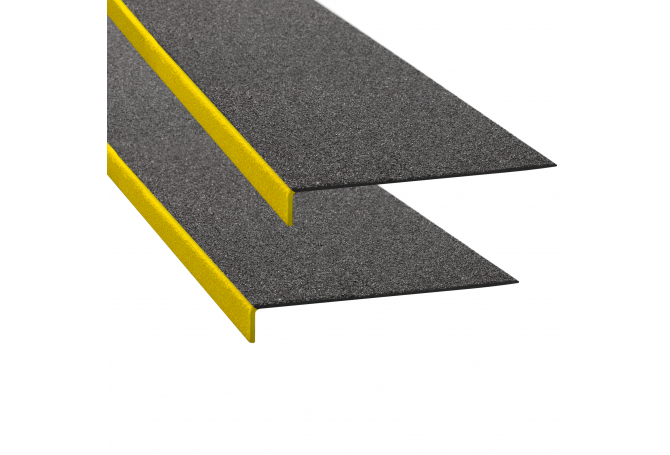 PROLine anti-slip hoek zwart/geel 230x800mm #1 | Trapmarkering | Groven Store Safety