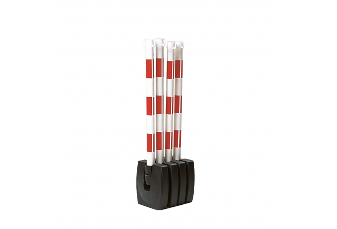 Guarda kettingstaander set rood/wit 4 stuks #1 | Afzetketting | Groven Store Safety