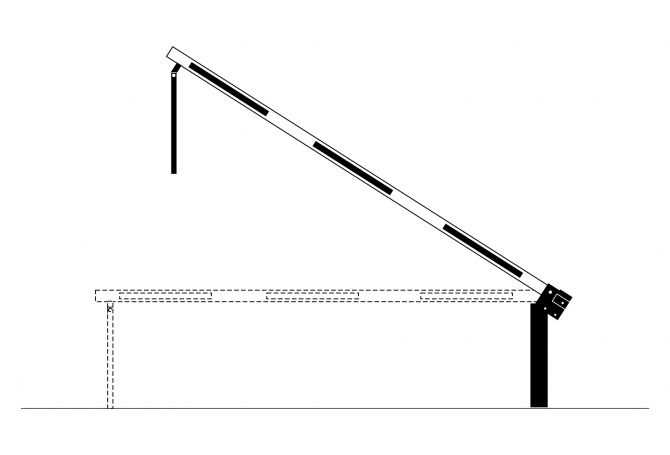 COMPACT slagboom gasdrukveer 3820mm #1 | Slagbomen | Groven Store Safety