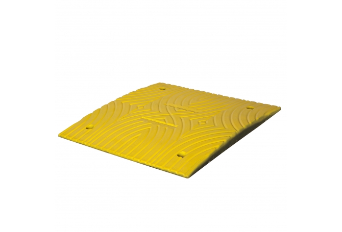 Topstop verkeersdrempel standaardelement, geel. 500x500x300mm #1 | Verkeersdrempels | Groven Store Safety