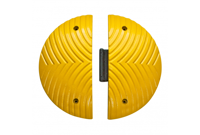 Topstop, twee aflsuitelementen, geel. 500x70mm #1 | Verkeersdrempels | Groven Store Safety