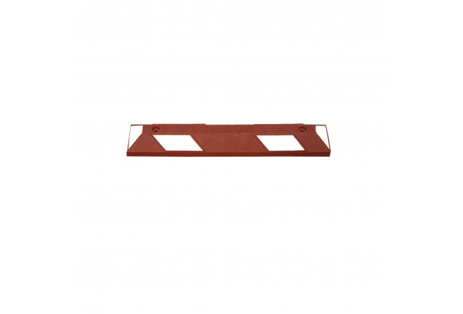 Wielstop park it, 900x150x100mm, roodbruin.wit. #1 | Wielstopper | Groven Store Safety