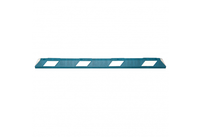 Wielstop park it, 1800x150x100mm, blauw/wit #1 | Wielstopper | Groven Store Safety