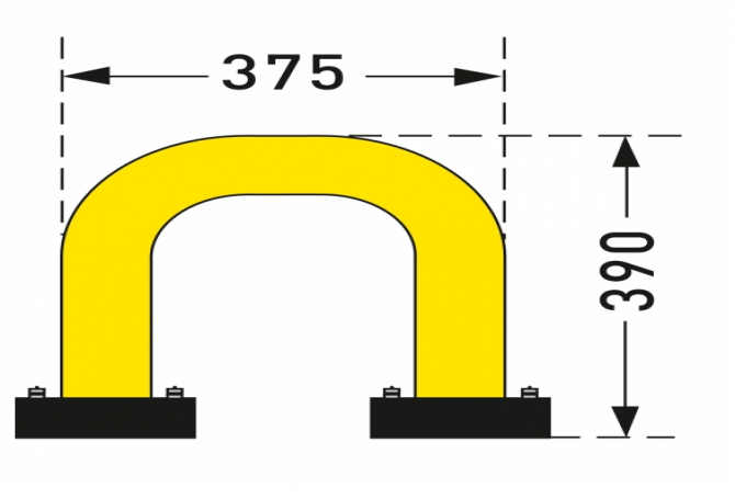 black bull rambeveiligingsbeugel swing 390x375mm #1 | Beschermingsbeugel | Groven Store Safety