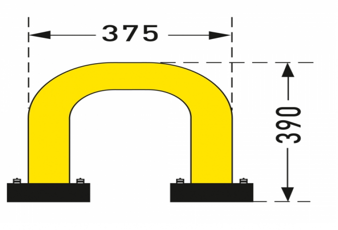 black bull rambeveiligingsbeugel swing 390x375mm #2 | Beschermingsbeugel | Groven Store Safety