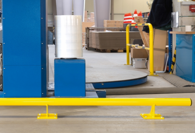 beveiligingsbalk h200xl 1500xd3mm #2 | Wielgeleider | Groven Store Safety