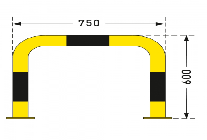 black bull rambeveiligingsbeugel 600x750mm #2 | Beschermingsbeugel | Groven Store Safety