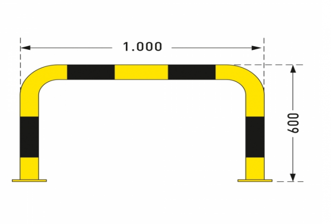 black bull rambeveiligingsbeugel 600x1000mm #2 | Beschermingsbeugel | Groven Store Safety