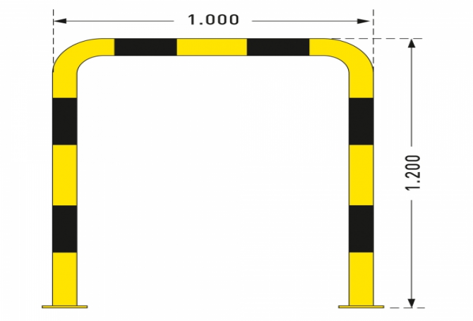 black bull rambeveiligingsbeugel 1200x1000mm #1 | Beschermingsbeugel | Groven Store Safety