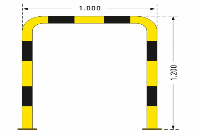 black bull rambeveiligingsbeugel 1200x1000mm #2 | Beschermingsbeugel | Groven Store Safety