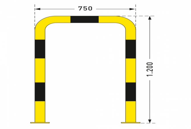 black bull rambeveiligingsbeugel 76mm 1200x750mm #2 | Beschermingsbeugel | Groven Store Safety