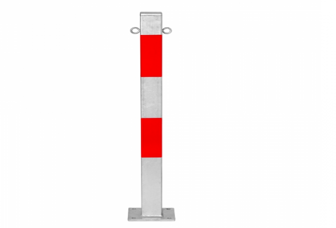 Morion afzetpaal 70x70mm, rood verzinkt.  #1 | Om op te pluggen | Groven Store Safety