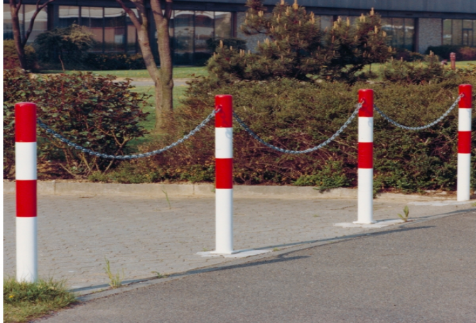 Parat B afzetpaal 76mmØh 1000mm betonneren, 1k oog #1 | Om in te betonneren vast | Groven Store Safety