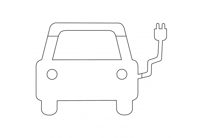 PROLINE thermo markeringsfolie, elektrische auto #1 | Vloermarkeringen | Groven Store Safety