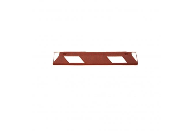 Parkeerstop Park-AID, 900 mm, rood-bruin met witte reflecterende strepen #1 | Drempelhulpen rubber | Groven Store Safety