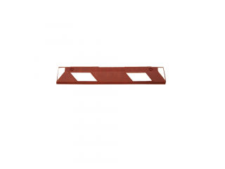 parkeerstop-park-aid-900-mm-rood-bruin-met-witte-reflecterende-strepen-inclusief-bevestigingsmateriaal