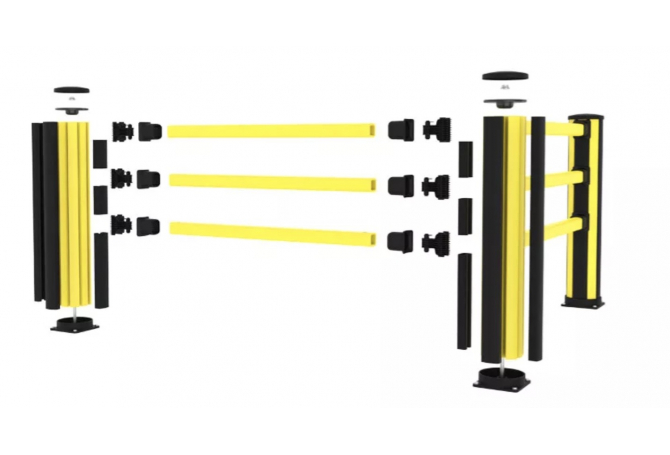 Voetgangershek mid H=1160mm #3 | Voetgangershekken van Axelent | Groven Store Safety