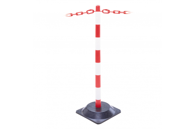 GUARDA kettingstaander 870mm H rood/wit #1 | Afzetketting | Groven Store Safety