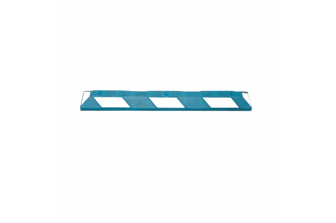 Wielstop park it, 1200x150x100mm, blauw/wit #1 | Wielstopper | Groven Store Safety