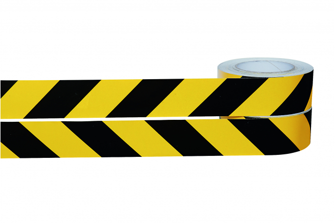 Waarschuwingsmarkering reflecterend geel/zwart 2 rollen #1 | Markeringstape | Groven Store Safety