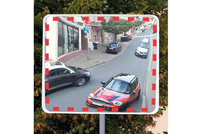 EUCRYL ECO 2, verkeersspiegel acry, 600x800mm #1 | Verkeersspiegel buiten | Groven Store Safety