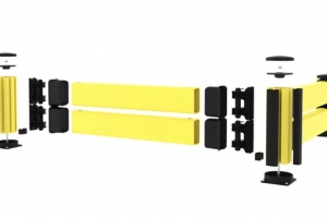 X Protect Aanrijdbeveiliging dubbel laag,mid, H=610mm  #3 | Aanrijdbeveiliging van Axelent | Groven Store Safety