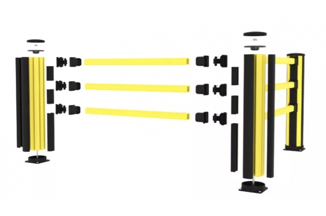 Voetgangershek end H=1160mm #1 | Voetgangershekken van Axelent | Groven Store Safety
