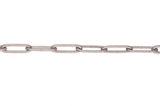 SM-Staal schakelketting 30m zinkkleur #1 | Afzetketting | Groven Store Safety