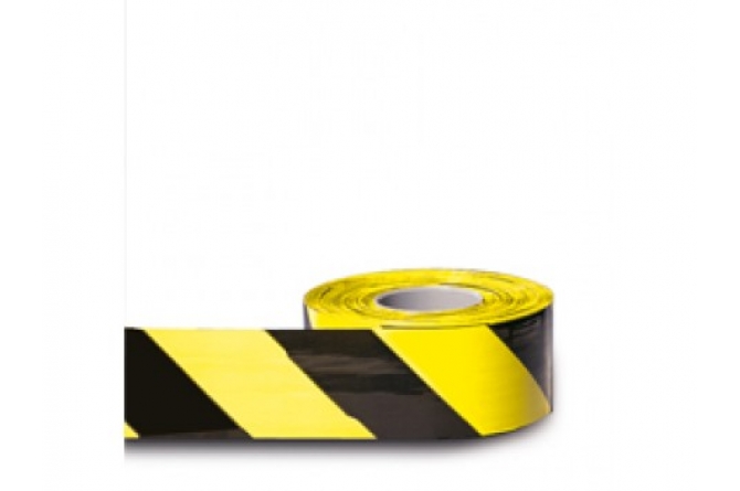 MORION afbakeningslint geel zwart 500m #1 | Afzetlint | Groven Store Safety