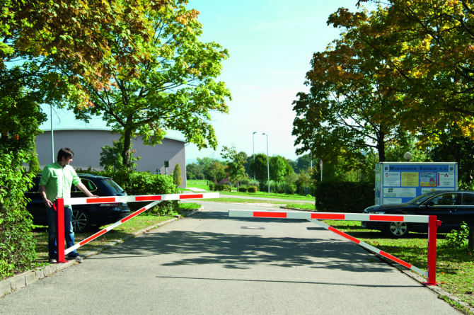 COMPACT versperringshek 2 vleugels 3250mm #1 | Sluishekken | Groven Store Safety